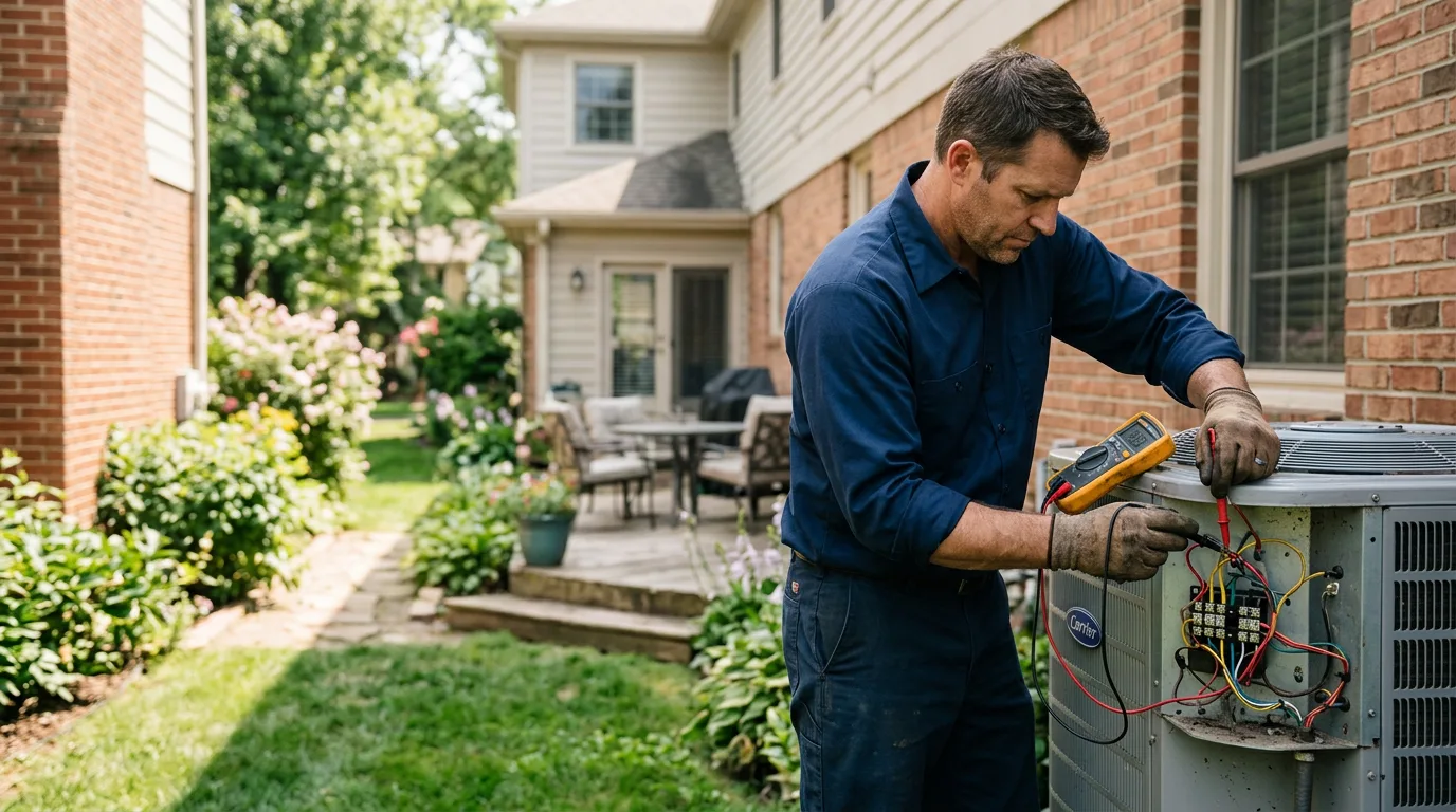 HVAC technician working near Easton, KS